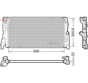 Chladič, chlazení motoru DENSO DRM05118