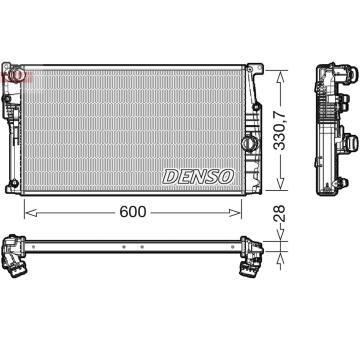 Chladič, chlazení motoru DENSO DRM05120