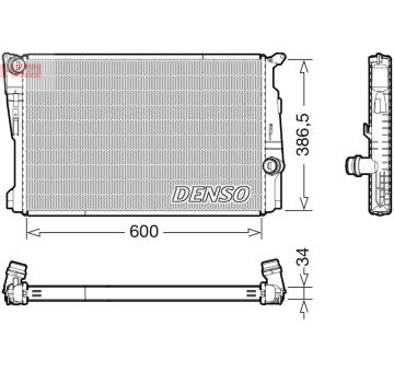 Chladič, chlazení motoru DENSO DRM05122