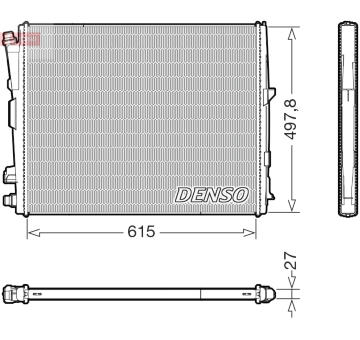 Chladič, chlazení motoru DENSO DRM05123