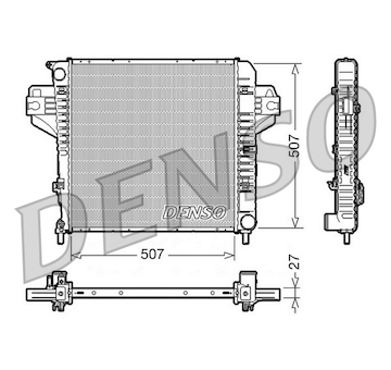 Chladič, chlazení motoru DENSO DRM06030