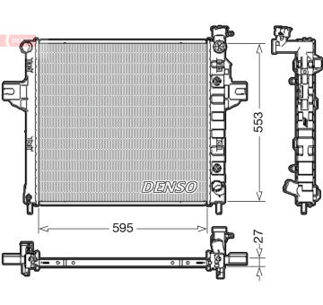 Chladič, chlazení motoru DENSO DRM06032