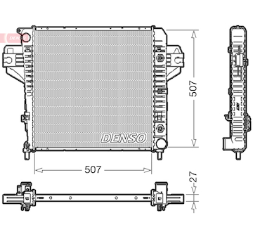 Chladič, chlazení motoru DENSO DRM06033