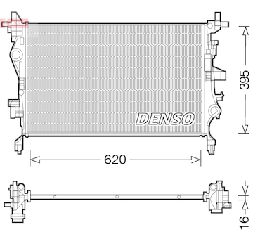 Chladič, chlazení motoru DENSO DRM06036