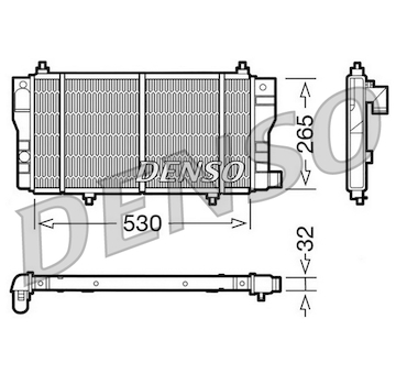 Chladič, chlazení motoru DENSO DRM07002