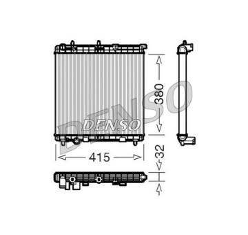 Chladič, chlazení motoru DENSO DRM07011