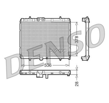 Chladič, chlazení motoru DENSO DRM07015