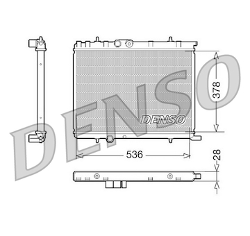 Chladič, chlazení motoru DENSO DRM07021