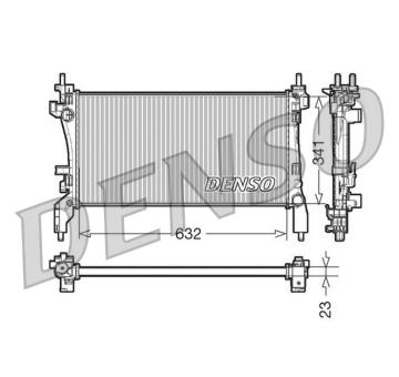 Chladič, chlazení motoru DENSO DRM07040
