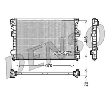 Chladič, chlazení motoru DENSO DRM07050