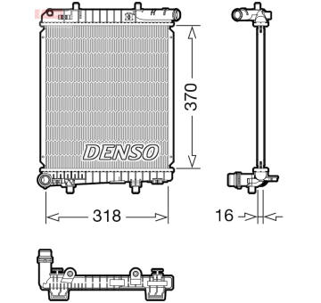 Chladič, chlazení motoru DENSO DRM07062