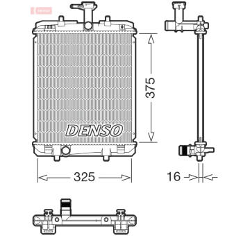 Chladič, chlazení motoru DENSO DRM07063