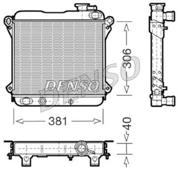 Chladič, chlazení motoru DENSO DRM09001