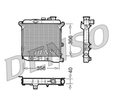 Chladič, chlazení motoru DENSO DRM09003