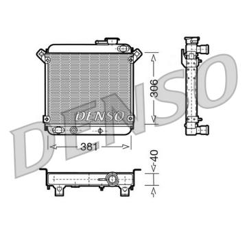 Chladič, chlazení motoru DENSO DRM09004