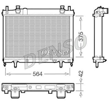Chladič motora DENSO DRM09023
