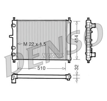 Chladič, chlazení motoru DENSO DRM09024