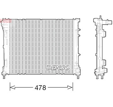 Chladič, chlazení motoru DENSO DRM09043