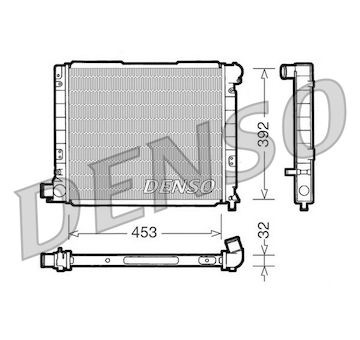 Chladič, chlazení motoru DENSO DRM09053