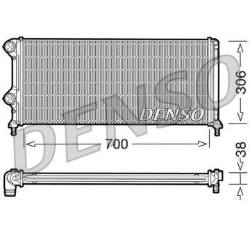 Chladič, chlazení motoru DENSO DRM09060