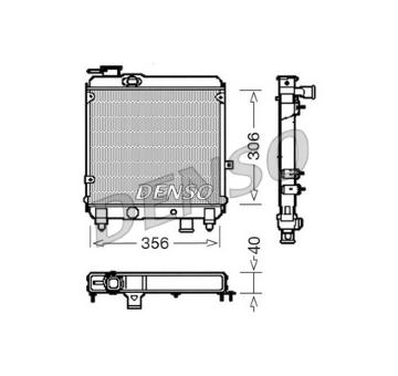Chladič, chlazení motoru DENSO DRM09081