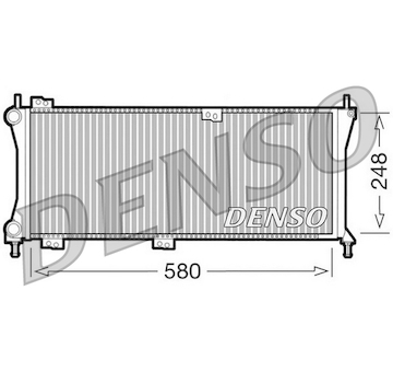 Chladič, chlazení motoru DENSO DRM09083