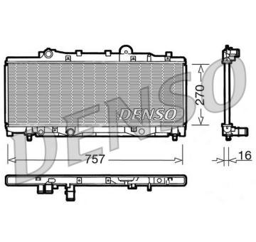 Chladič, chlazení motoru DENSO DRM09090