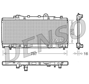Chladič, chlazení motoru DENSO DRM09094