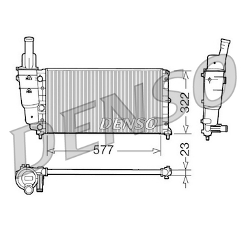 Chladič, chlazení motoru DENSO DRM09096