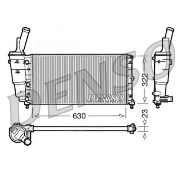 Chladič, chlazení motoru DENSO DRM09097