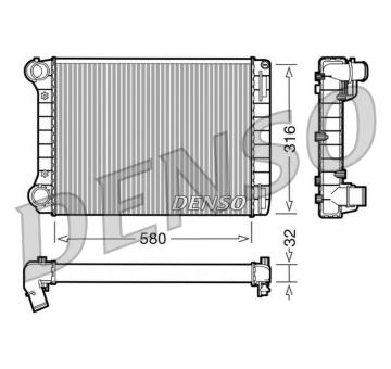 Chladič, chlazení motoru DENSO DRM09101