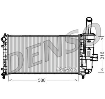 Chladič, chlazení motoru DENSO DRM09102