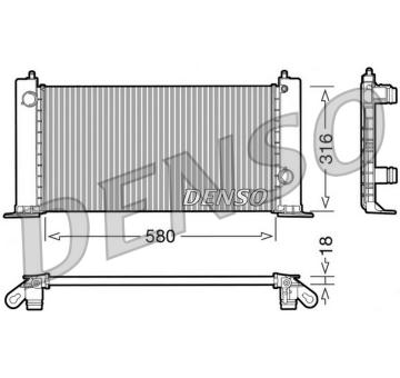 Chladič, chlazení motoru DENSO DRM09120