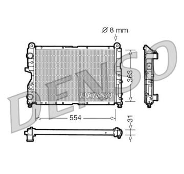 Chladič, chlazení motoru DENSO DRM09130