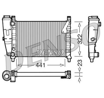 Chladič, chlazení motoru DENSO DRM09143