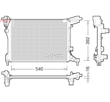 Chladič, chlazení motoru DENSO DRM09165