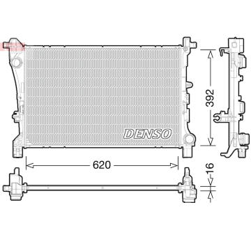 Chladič, chlazení motoru DENSO DRM09166