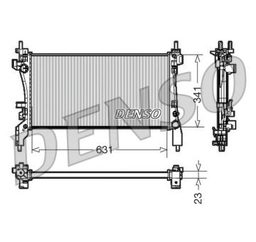 Chladič, chlazení motoru DENSO DRM09172