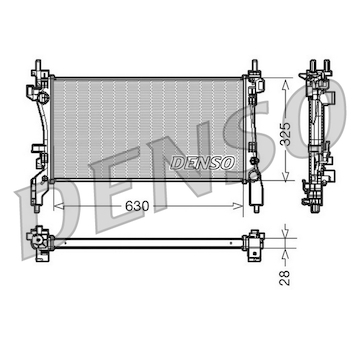 Chladič, chlazení motoru DENSO DRM09173