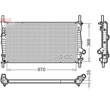 Chladič motora DENSO DRM10004