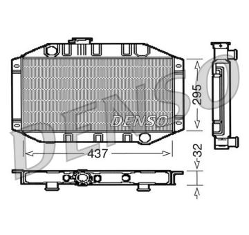 Chladič, chlazení motoru DENSO DRM10011