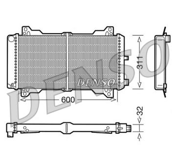 Chladič, chlazení motoru DENSO DRM10012