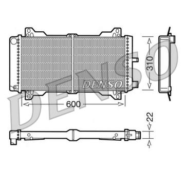 Chladič, chlazení motoru DENSO DRM10013