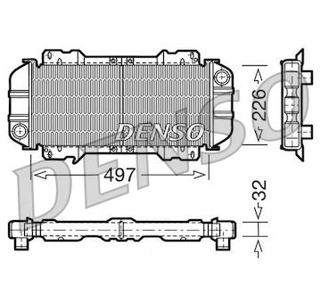 Chladič, chlazení motoru DENSO DRM10015