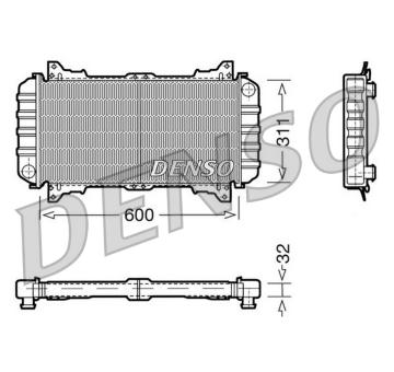 Chladič, chlazení motoru DENSO DRM10016