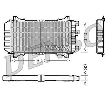 Chladič, chlazení motoru DENSO DRM10018
