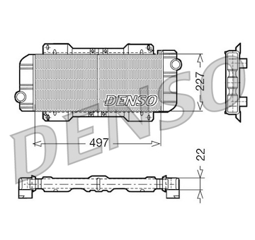 Chladič, chlazení motoru DENSO DRM10019