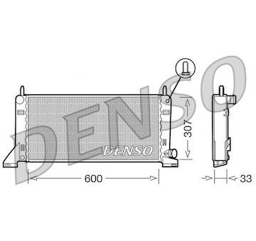 Chladič, chlazení motoru DENSO DRM10020