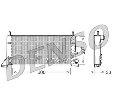 Chladič, chlazení motoru DENSO DRM10023