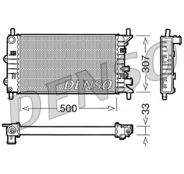 Chladič, chlazení motoru DENSO DRM10024